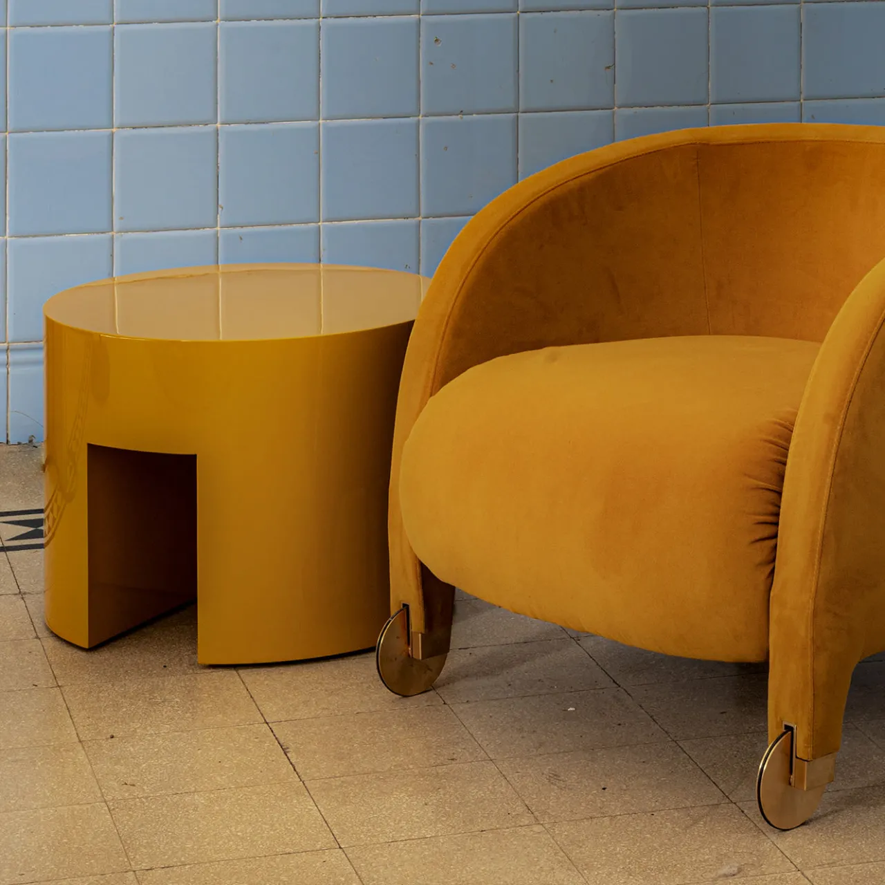 Somaschini Coffee Tables<Maryland Yellow Low Table by Dainelli Studio