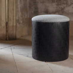 Splot Design Ottomans & Poufs<Mastio Black Pouf