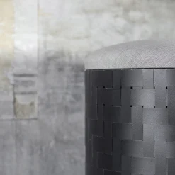 Splot Design Ottomans & Poufs<Mastio Black Pouf