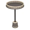 Giobagnara Side Tables<Matisse Leather & Rattan Side Table - Large