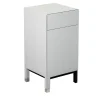 Paolo Pallucco Nightstands<Matte Gray And Black Lacquered Wood Nightstand