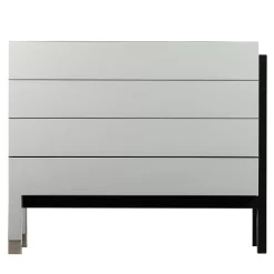 Paolo Pallucco Dressers<Matte Gray Lacquered Wood Dresser