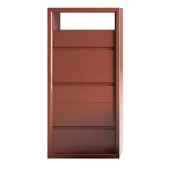 CPRN Homood Dressers<Maverick Glossy Red Laquered Chest of Drawers