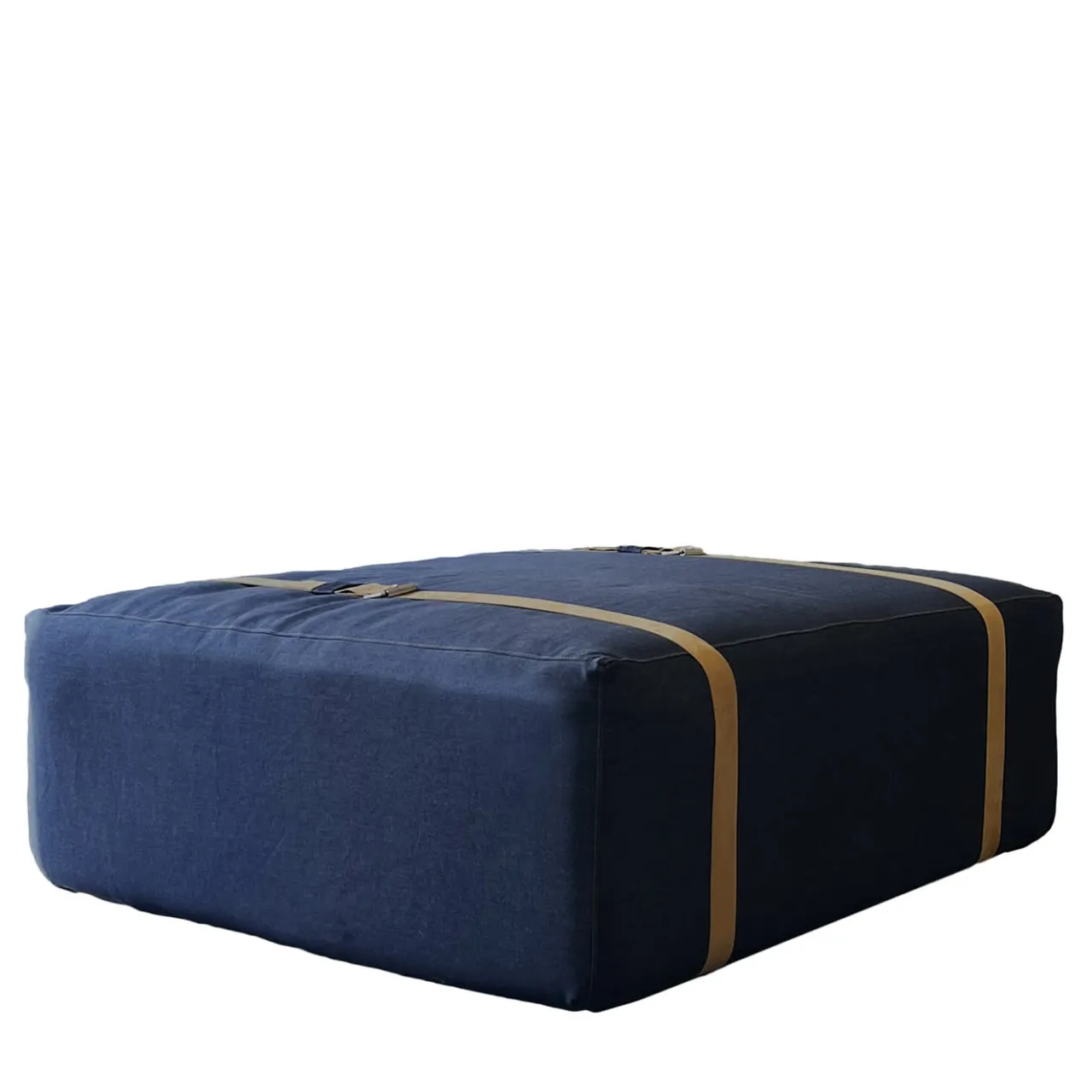 DLA Design Lab Ottomans & Poufs<Maxi Docker Dark Blue Denim Pouf