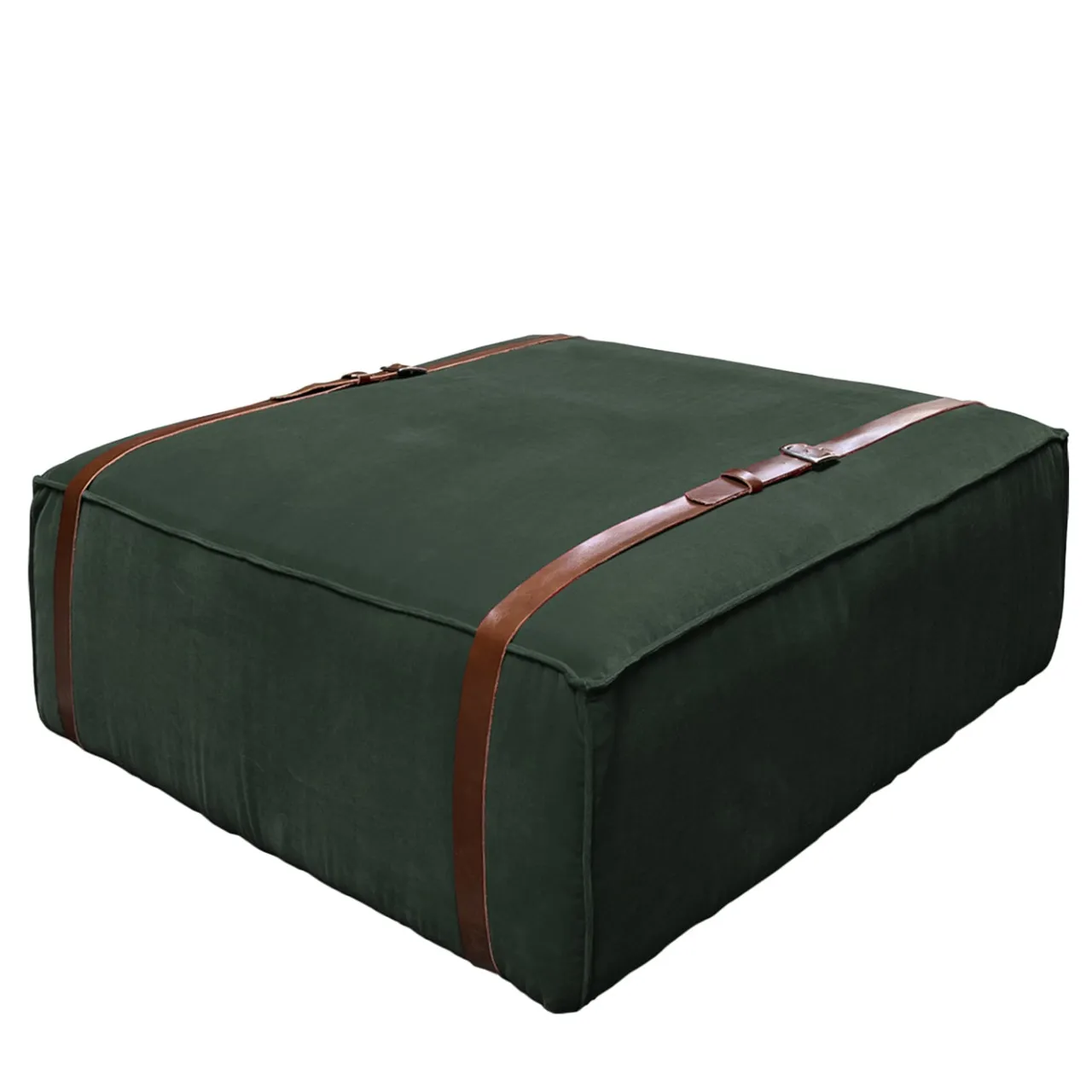 DLA Design Lab Ottomans & Poufs<Maxi Docker English Green Velvet Pouf