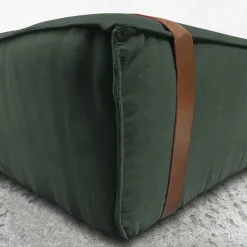 DLA Design Lab Ottomans & Poufs<Maxi Docker English Green Velvet Pouf