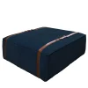 DLA Design Lab Ottomans & Poufs<Maxi Docker Navy Velvet Pouf