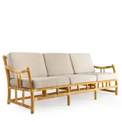 Mila Maurizi Sofas<Maya Manao & Manila Cane 3-Seater Sofa With Cushions