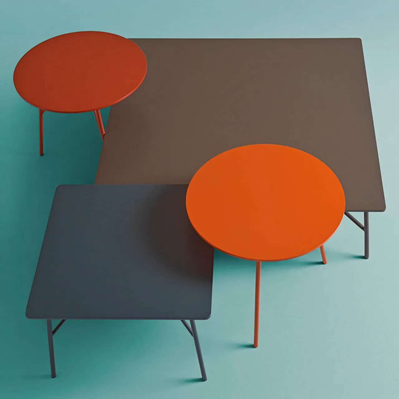 My Home Coffee Tables<Mek Round Rust Coffee Table by Angeletti Ruzza