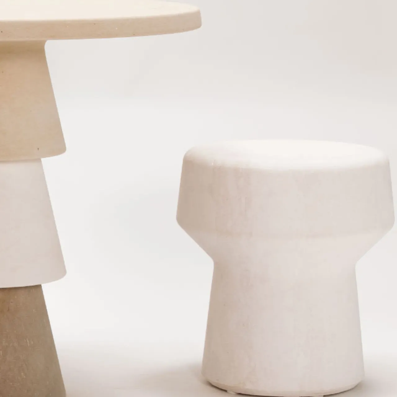Pimar Limestone Stools<Mel Stool by Giulio lacchetti
