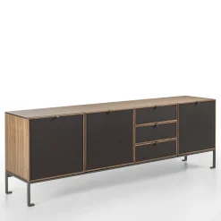 Durame Sideboards Buffets<Melody 4 Brown Wood Sideboard