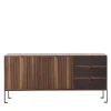 Durame Sideboards Buffets<Melody 3 Canaletto Walnut Wood Storage Sideboard