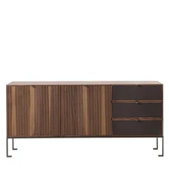 Durame Sideboards Buffets<Melody 3 Canaletto Walnut Wood Storage Sideboard