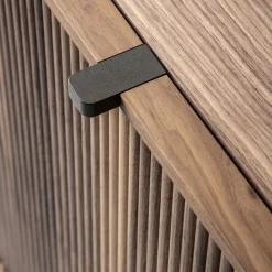 Durame Sideboards Buffets<Melody 3 Canaletto Walnut Wood Storage Sideboard