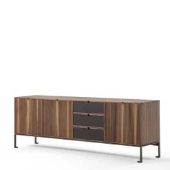 Durame Sideboards Buffets<Melody 4 Canaletto Walnut Wood Storage Sideboard
