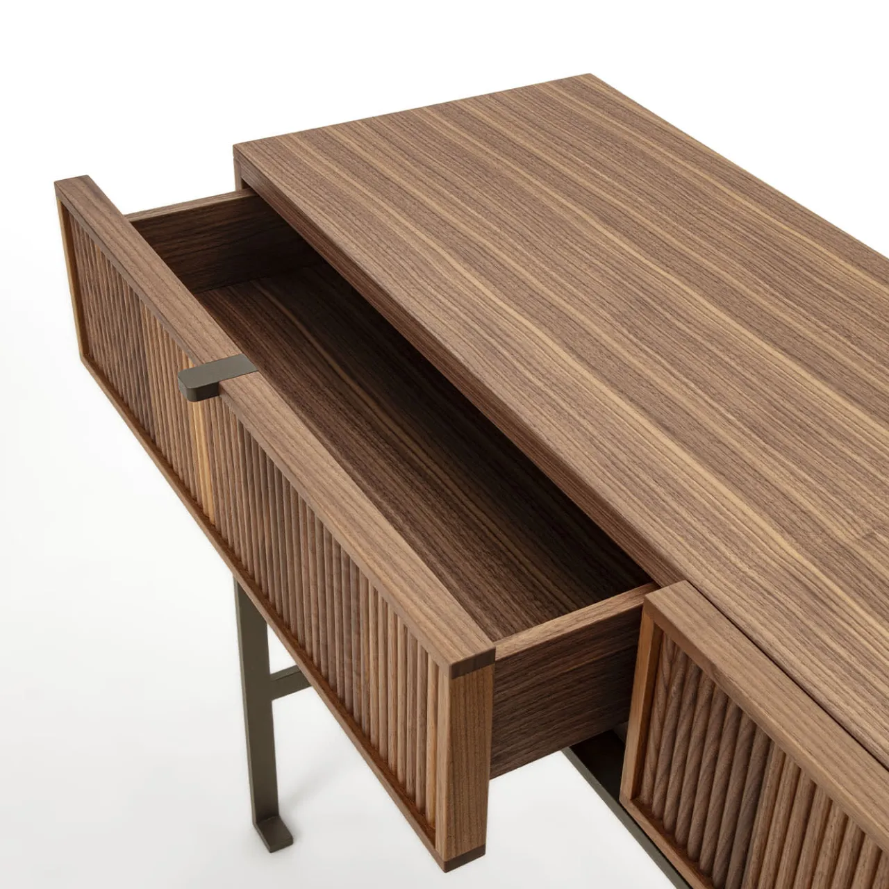 Durame Consoles<Melody Canaletto Walnut Wood Console Table