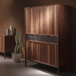 Durame Cabinets<Melody L Canaletto Walnut Wood Storage Cabinet