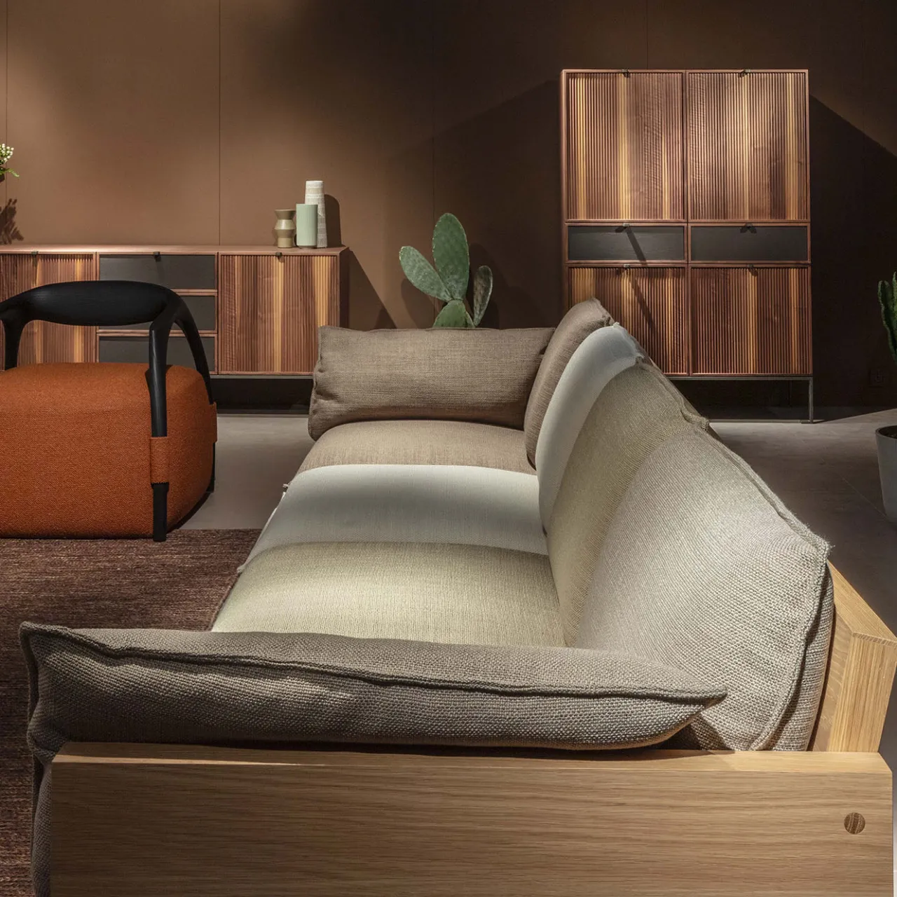 Durame Cabinets<Melody L Canaletto Walnut Wood Storage Cabinet
