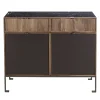 Durame Sideboards Buffets<Melody 2X Brown Wood with Marble Top Sideboard