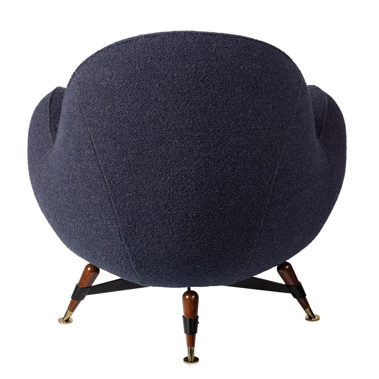 Visionnaire Outdoor Armchairs<Mercury Blue Bouclé Outdoor Swivel Armchair