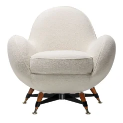 Visionnaire Armchairs<Mercury White Upholstered Armchair