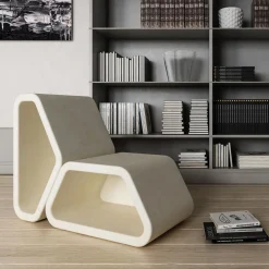 Pimar Limestone Lounge Chairs<Messapo Lecce Limestone Lounge Chair by Noii Studio