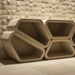 Pimar Limestone Bookcases<Messapo Modular Lecce Limestone Bookcase by Noii Studio