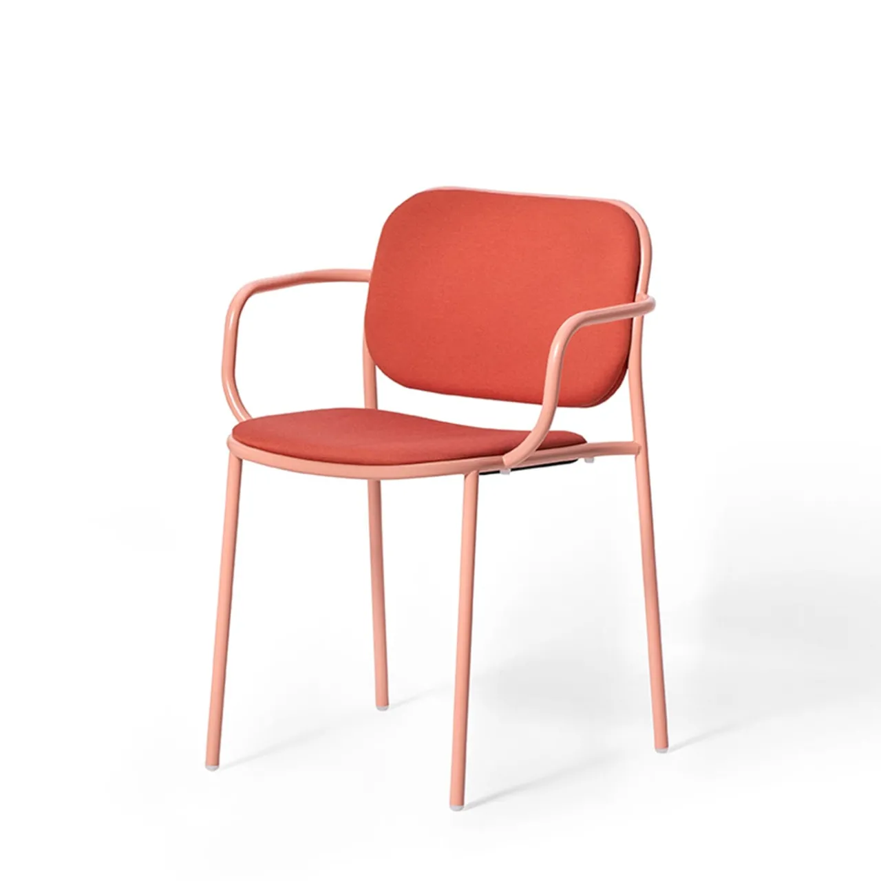 TrabA' Chairs<Metis Padded Red Chair With Arms by Gabbertas Studio