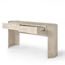 Franco Bianchini Consoles<Metropolis 2-Drawer Beige Figured Sycamore Console