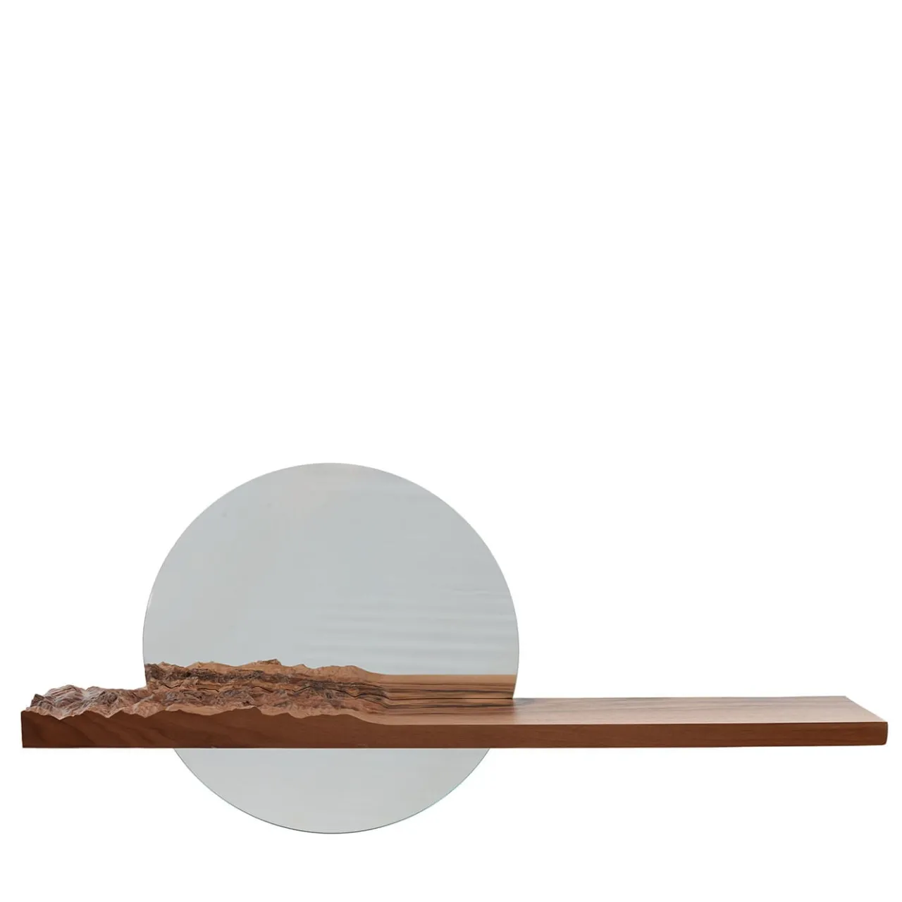 Dolomitisch Shelves<Mezzocielo Topographic Mirror with Shelf by Riccardo Vendramin