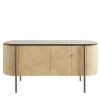 Cafedesart Sideboards Buffets<Mia 4-Door Curved Beige Sideboard