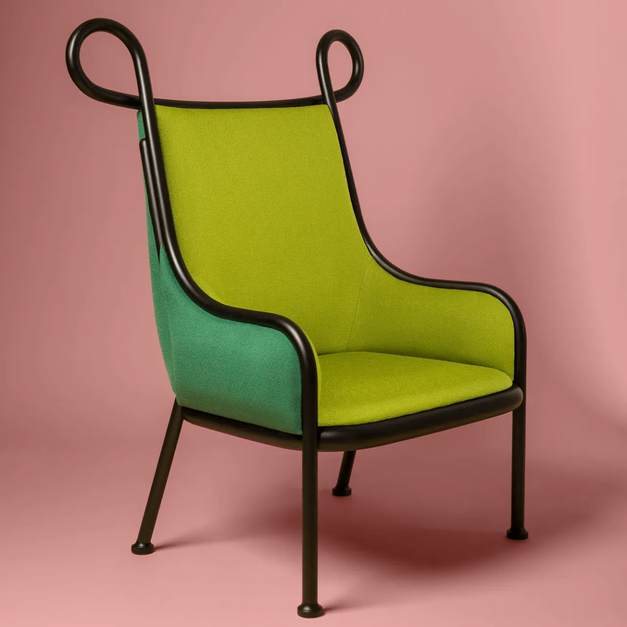 Gebrüder Thonet Vienna GmbH (GTV) – Wiener GTV Design Lounge Chairs<Mickey Green Lounge Chair by India Mahdavi