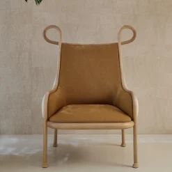 Gebrüder Thonet Vienna GmbH (GTV) – Wiener GTV Design Lounge Chairs<Mickey Natural Lounge Chair by India Mahdavi