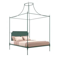 Lispi Beds<Mida Green Iron Canopy Double Bed