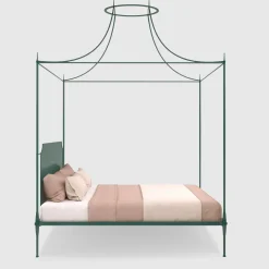 Lispi Beds<Mida Green Iron Canopy Double Bed