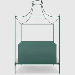 Lispi Beds<Mida Green Iron Canopy Double Bed