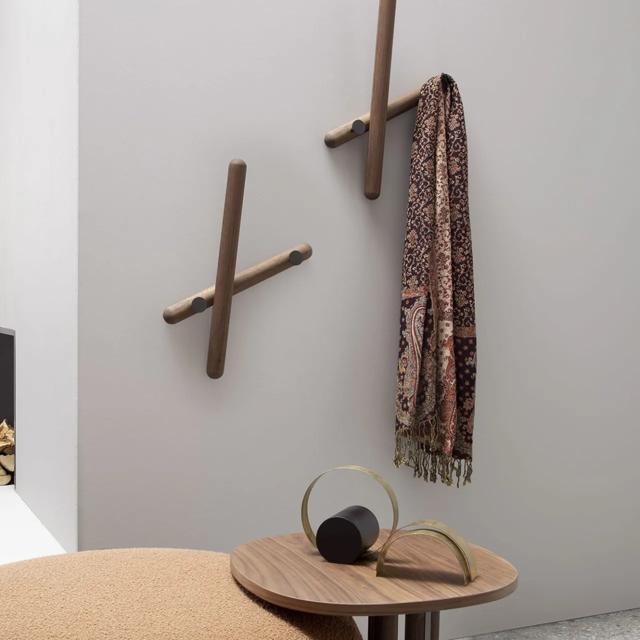 Morica Design Coat Stands<Mikado Solid Walnut Wood Coat Rack