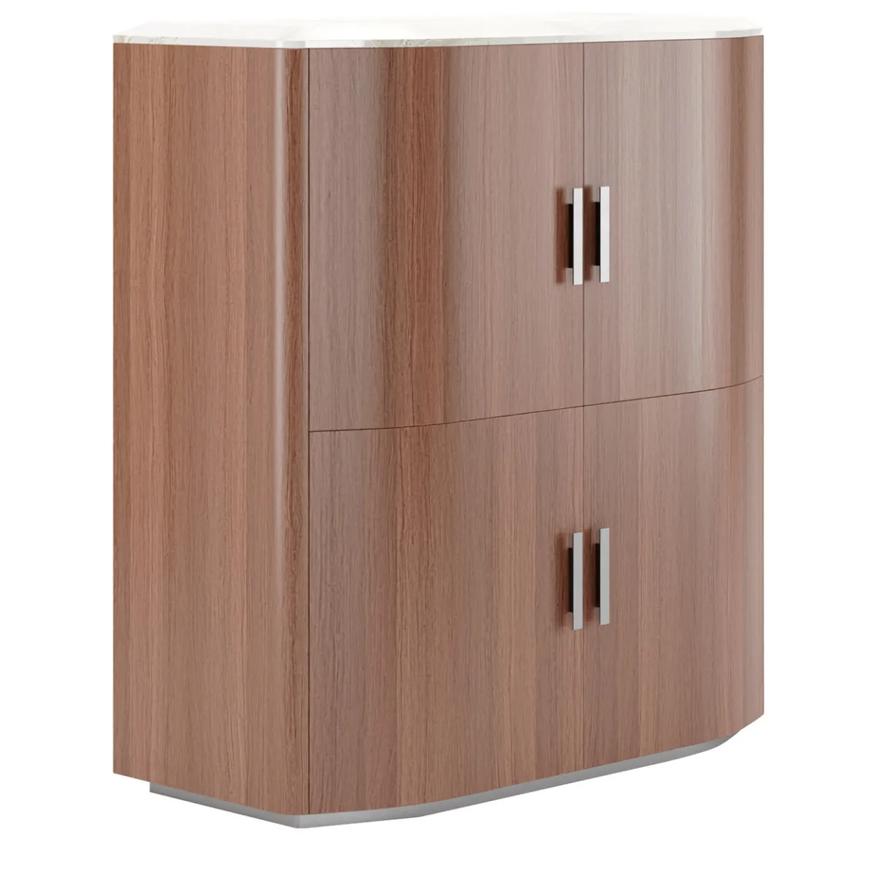 Living Couture Cabinets<Mike Tall Walnut Cabinet