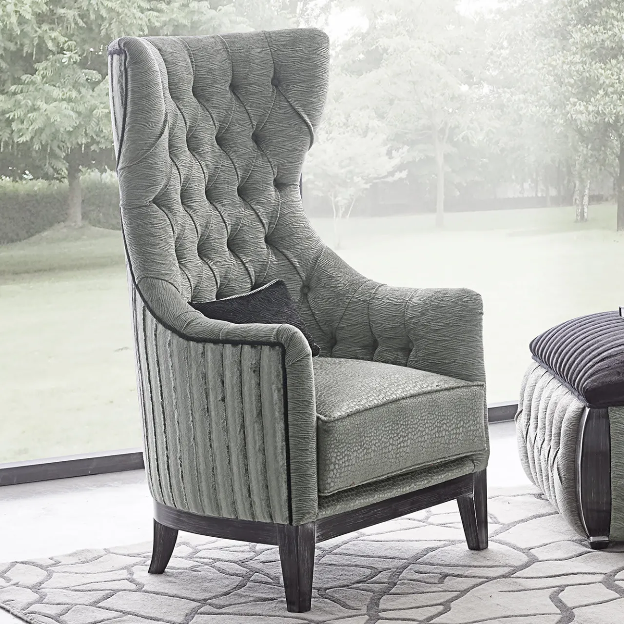 Morello Gianpaolo Armchairs<Mila Gray Armchair