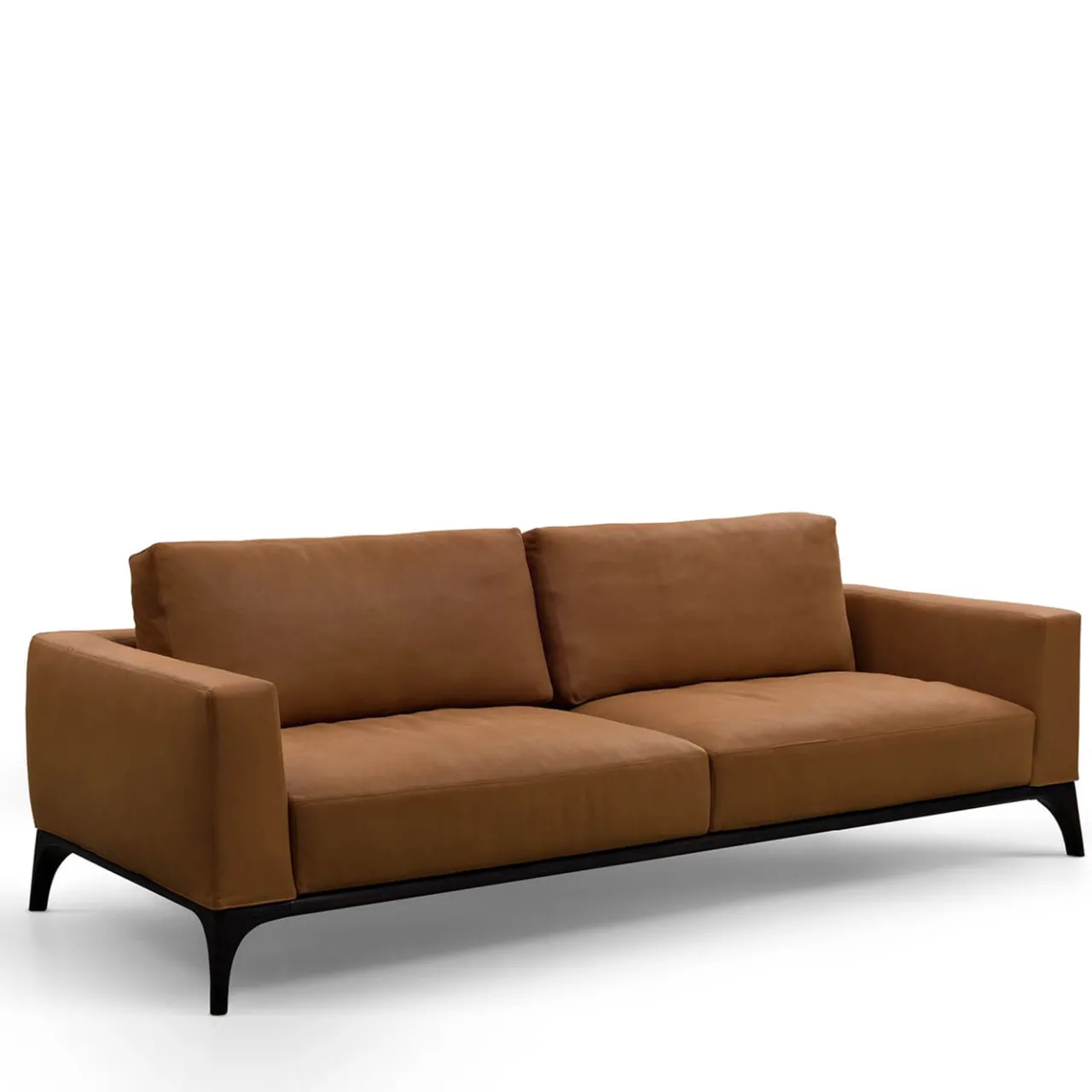 Bodema Sofas<Milano Cookie-Brown Leather Sofa by Giuseppe Manzoni