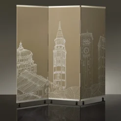 Extroverso Room Dividers<Milano Oltre il Paesaggio Taupe Screen