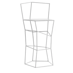 Sesia&Co. Outdoor Chairs & Stools<Milk-White Stool with Backrest
