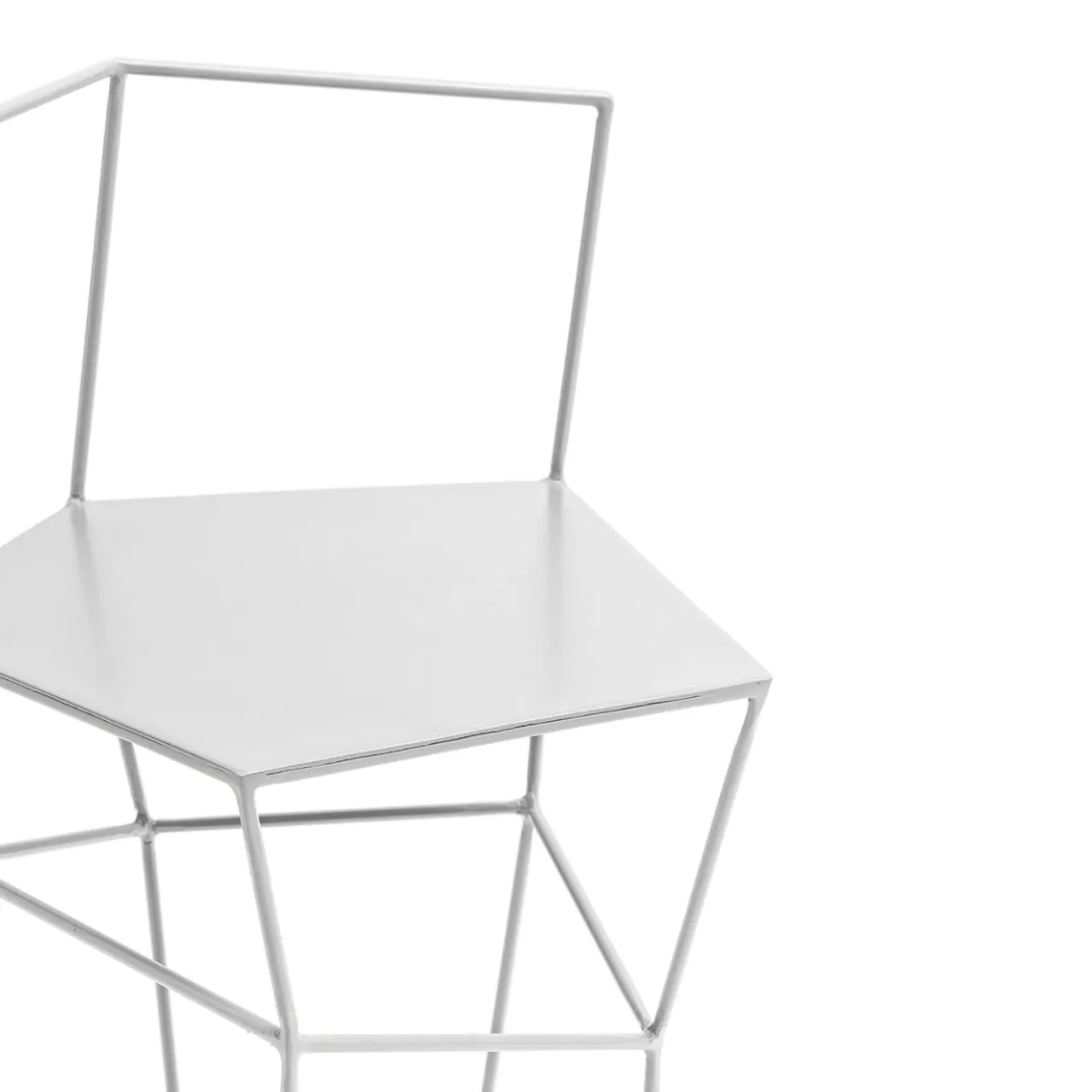 Sesia&Co. Outdoor Chairs & Stools<Milk-White Stool with Backrest
