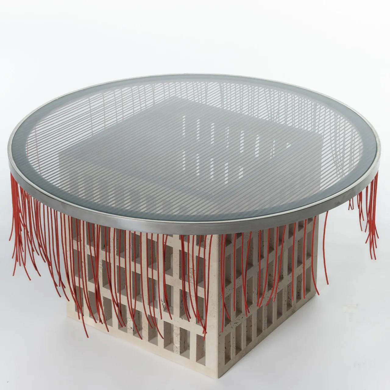 Chendù Coffee Tables<Mimì Round Travertine Coffee Table
