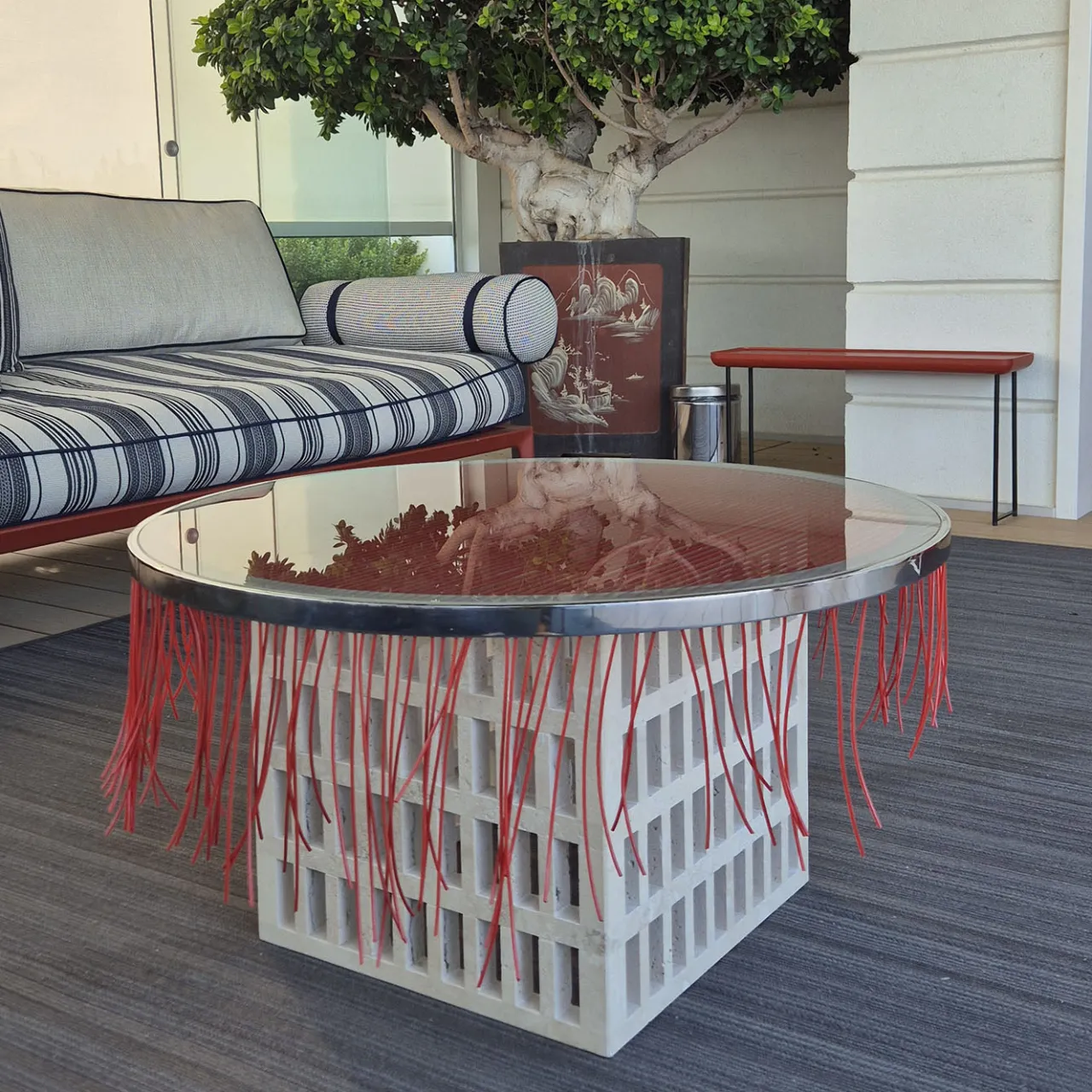 Chendù Coffee Tables<Mimì Round Travertine Coffee Table