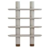 Ultramobili Bookcases<Mina 150 Greige 4-Shelf Bookcase