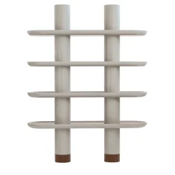 Ultramobili Bookcases<Mina 150 Greige 4-Shelf Bookcase