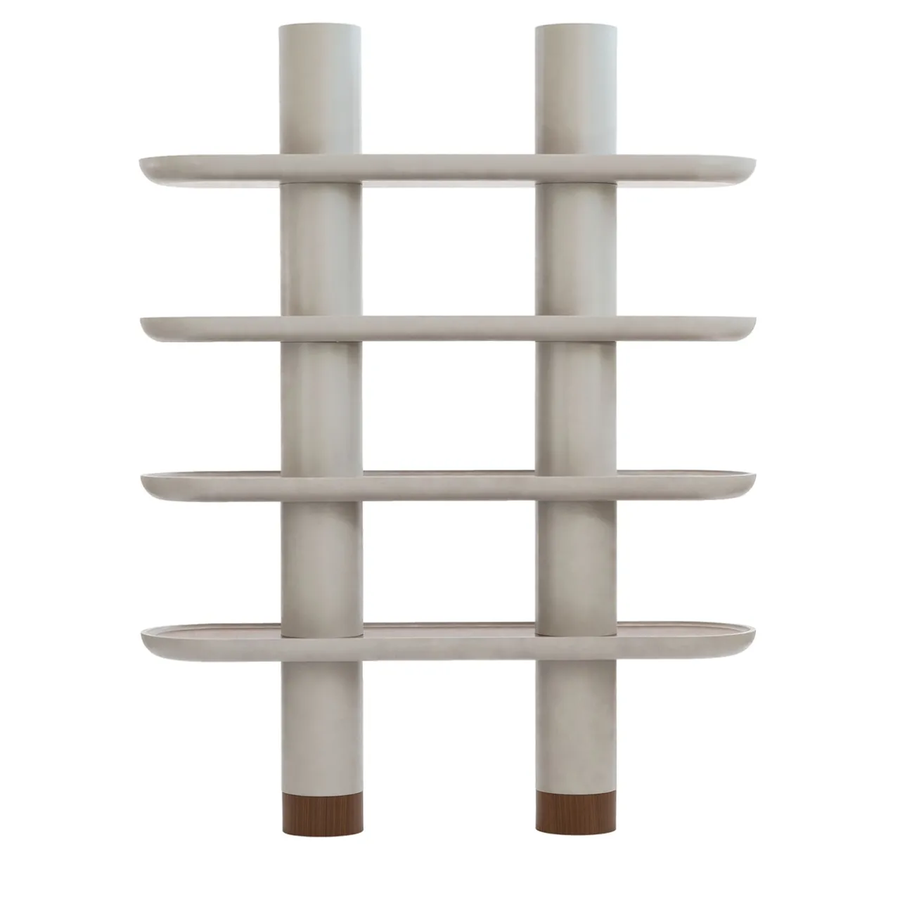 Ultramobili Bookcases<Mina 150 Greige 4-Shelf Bookcase