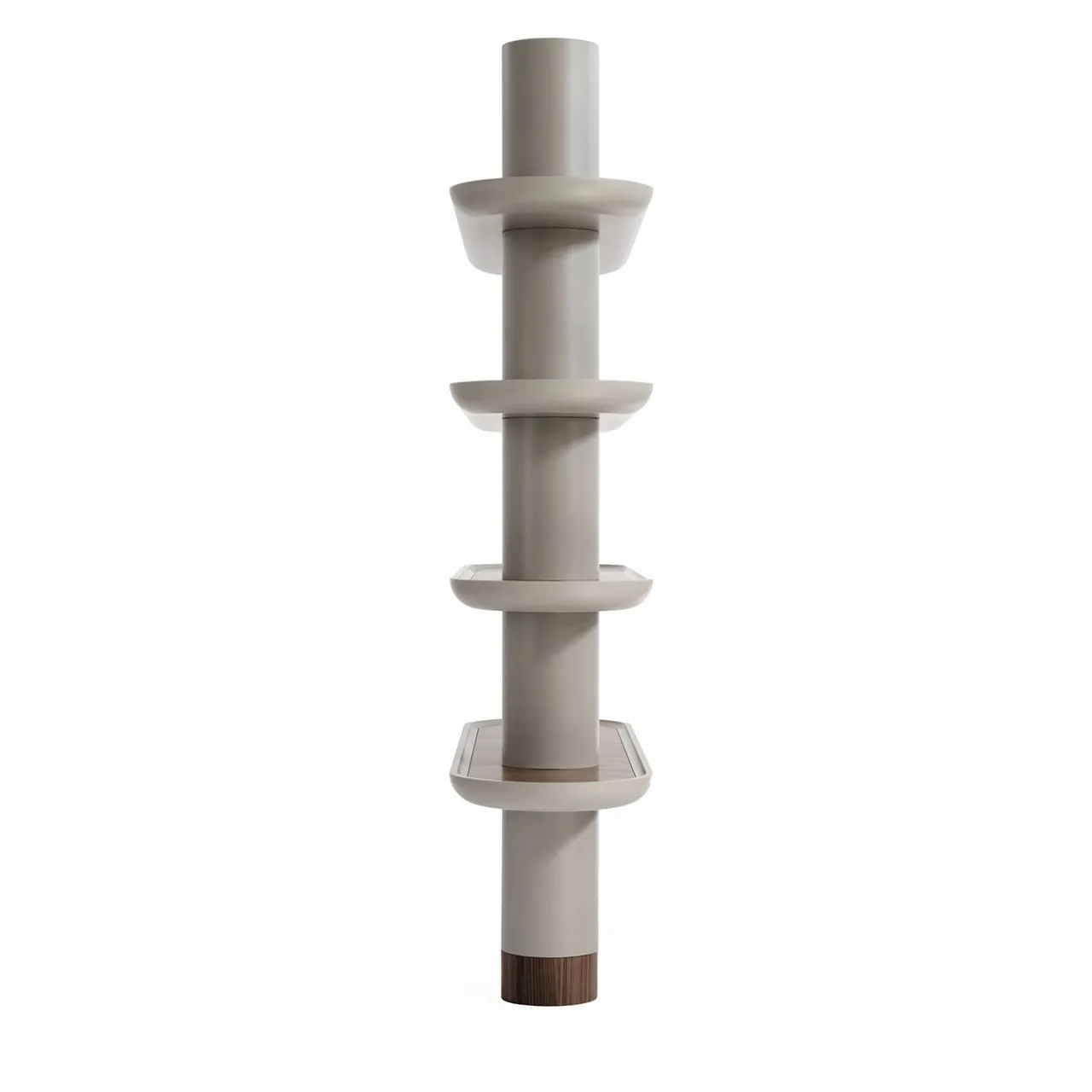 Ultramobili Bookcases<Mina 150 Greige 4-Shelf Bookcase