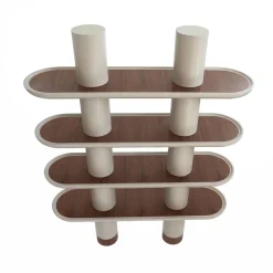 Ultramobili Bookcases<Mina 150 Greige 4-Shelf Bookcase